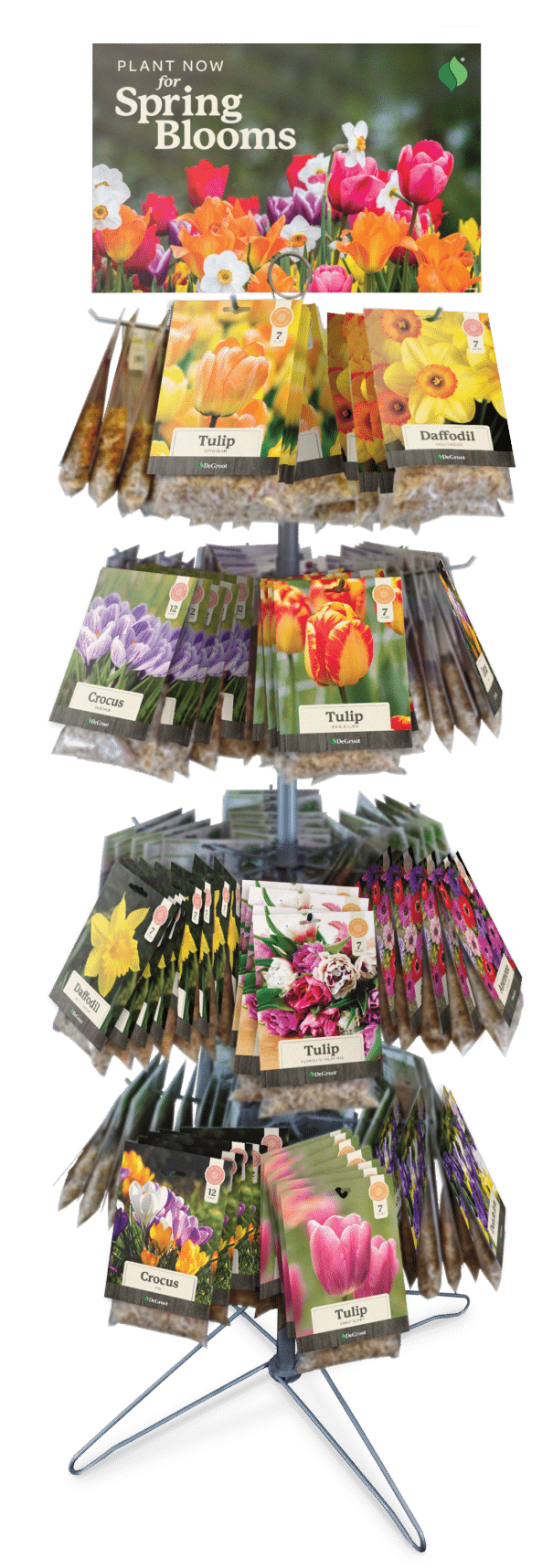 Fall Bulb Spinner Display - Degroot